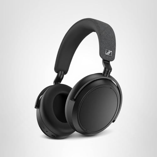 Sennheiser Momentum 4 Wireless Noise Cancelling Headphones - Bluetooth Headset for Crystal-Clear Calls with Adaptive Noise Cancellation, Over-Ear Headphones, 60h Battery Life, Folding Design, Brown