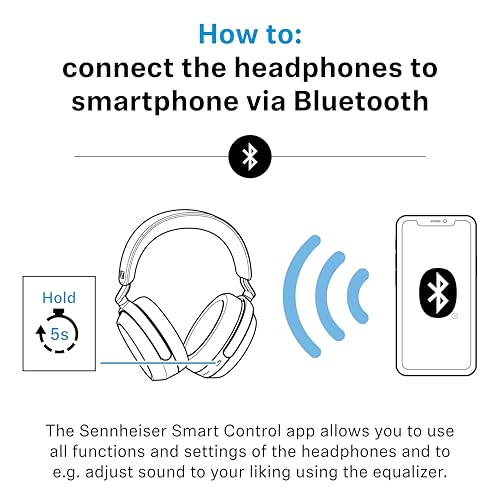 Sennheiser Momentum 4 Wireless Noise Cancelling Headphones - Bluetooth Headset for Crystal-Clear Calls with Adaptive Noise Cancellation, Over-Ear Headphones, 60h Battery Life, Folding Design, Brown