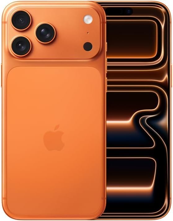Apple iPhone 17 Pro Max, US Version, 512GB, eSIM, Cosmic Orange- Unlocked (Renewed)