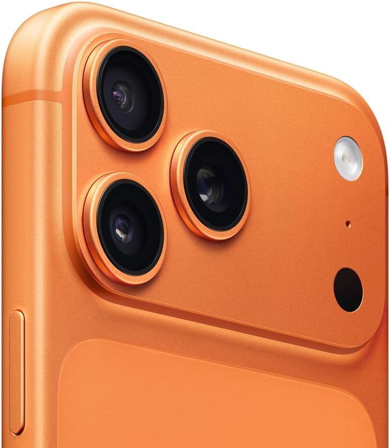 Apple iPhone 17 Pro Max, US Version, 512GB, eSIM, Cosmic Orange- Unlocked (Renewed)
