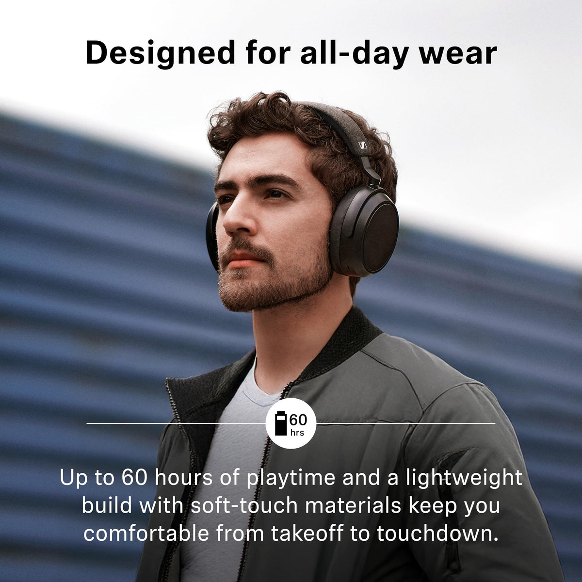 Sennheiser Momentum 4 Wireless Noise Cancelling Headphones - Bluetooth Headset for Crystal-Clear Calls with Adaptive Noise Cancellation, Over-Ear Headphones, 60h Battery Life, Folding Design, Brown